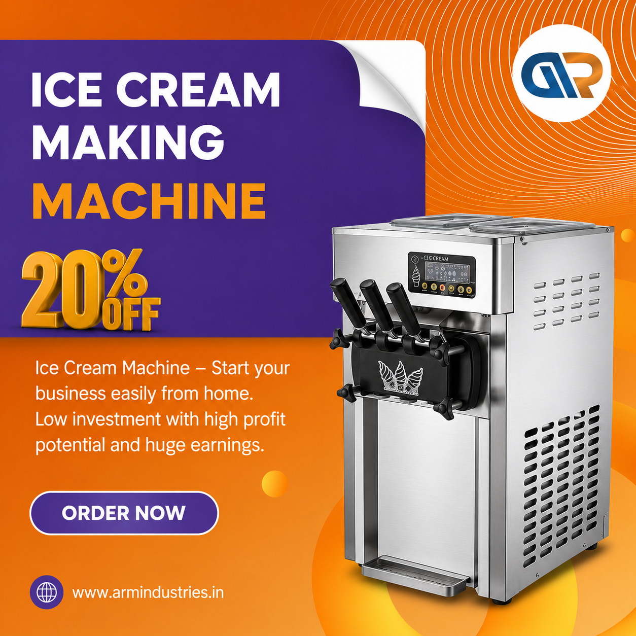 Ice Cream Making Machine - Dairy & Confectionery Machines manufacturer Bihar