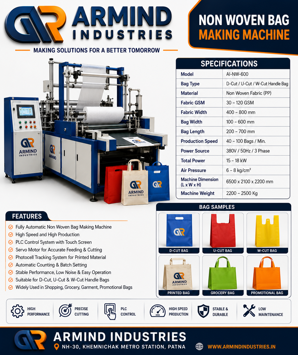 Non Woven Bag Making Machine