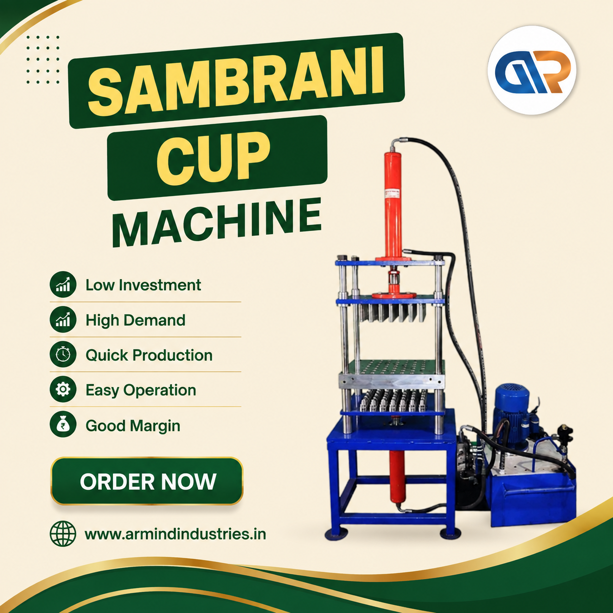 Sambrani Cup Making Machine